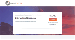 Desktop Screenshot of internationalscope.com