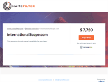 Tablet Screenshot of internationalscope.com